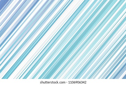 Light BLUE vector texture with colored lines. Lines on blurred abstract background with gradient. The pattern can be used as ads, poster, banner for commercial.