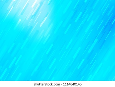 Light BLUE vector texture with colored lines. Modern geometrical abstract illustration with staves. Smart design for your business advert.