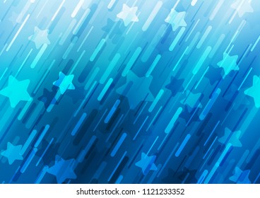 Light BLUE vector texture with colored lines. Shining colored illustration with narrow lines. The pattern can be used for websites.
