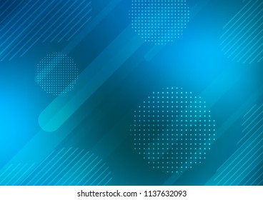 Light BLUE vector texture with colored capsules, dots. Shining colored illustration with rounded stripes, dots. The pattern can be used for busines ad, booklets, leaflets