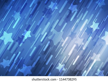 Light BLUE vector texture with colored lines. Lines on blurred abstract background with gradient. The pattern can be used for websites.