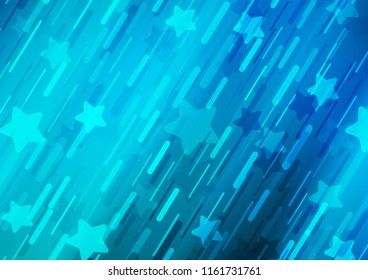 Light BLUE vector texture with colored lines. Shining colored illustration with narrow lines. The pattern can be used for busines ad, booklets, leaflets
