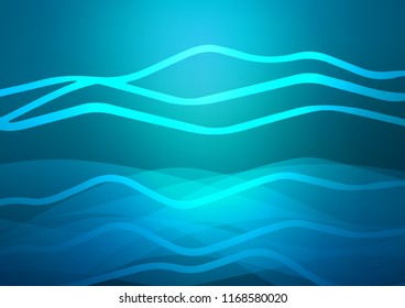 Light BLUE vector texture with colored lines. Decorative shining illustration with lines on abstract template. The pattern can be used for busines ad, booklets, leaflets