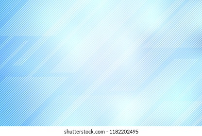 Light BLUE vector texture with colored lines. Decorative shining illustration with lines on abstract template. The pattern for ad, booklets, leaflets.