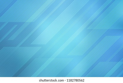 Light BLUE vector texture with colored lines. Lines on blurred abstract background with gradient. Smart design for your business advert.