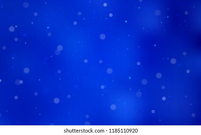 Light BLUE vector texture with colored snowflakes. Modern geometrical abstract illustration with crystals of ice. New year design for your ad, poster, banner.
