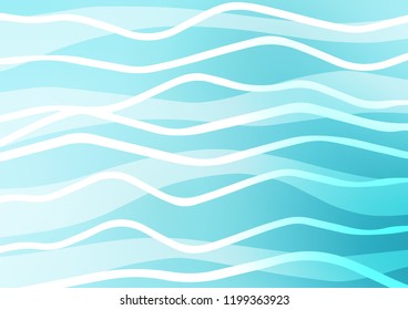 Light BLUE vector texture with colored lines. Modern geometrical abstract illustration with staves. Smart design for your business advert.