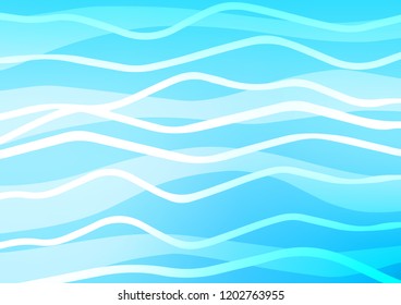 Light BLUE vector texture with colored lines. Modern geometrical abstract illustration with staves. The pattern can be used for websites.