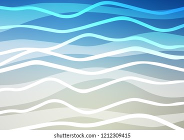 Light BLUE vector texture with colored lines. Shining colored illustration with narrow lines. The pattern can be used for busines ad, booklets, leaflets