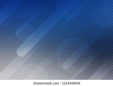 Light BLUE vector texture with colored capsules, dots. Capsules on blurred abstract background with gradient dots. Best design for your ad, poster, banner.