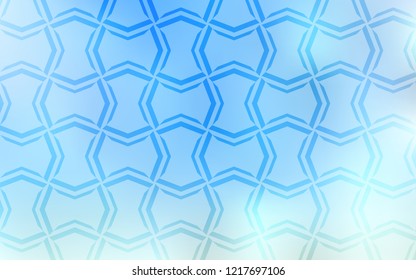 Light BLUE vector texture with colored lines. Shining colored illustration with sharp stripes. The pattern for ad, booklets, leaflets.