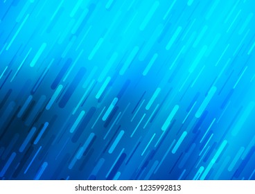 Light BLUE vector texture with colored lines. Decorative shining illustration with lines on abstract template. The pattern can be used as ads, poster, banner for commercial.