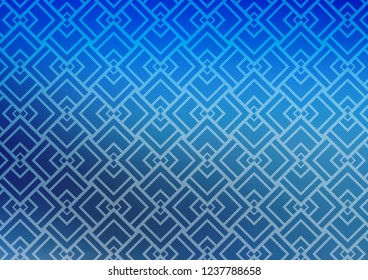 Light BLUE vector texture with colored lines. Shining colored illustration with narrow lines. Pattern for websites, landing pages.