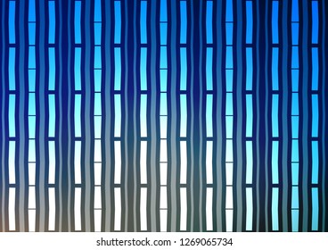 Light BLUE vector texture with colored lines. Decorative shining illustration with lines on abstract template. Best design for your ad, poster, banner.