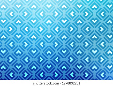 Light BLUE vector texture with colored lines. Lines on blurred abstract background with gradient. Pattern for business booklets, leaflets.