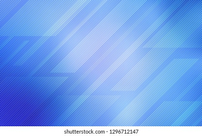 Light BLUE vector texture with colored lines. Shining colored illustration with sharp stripes. Pattern for your busines websites.