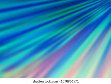 Light BLUE vector texture with colored lines. Shining colored illustration with narrow lines. Pattern for websites, landing pages.