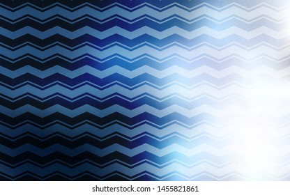 Light BLUE vector texture with colored lines. Shining colored illustration with sharp stripes. Best design for your ad, poster, banner.