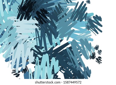 Light BLUE vector texture with colored lines. Lines on blurred abstract background with gradient. Template for your beautiful backgrounds.