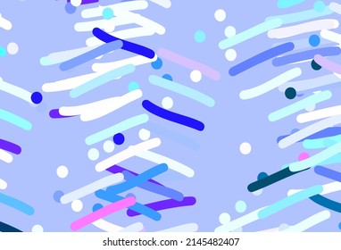 Light BLUE vector texture with colored lines. Shining colored illustration with sharp stripes. Pattern for ads, posters, banners.