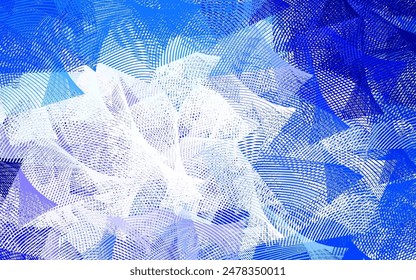 Light BLUE vector texture with colored lines. Modern geometrical abstract illustration with Lines. Pattern for your busines websites.