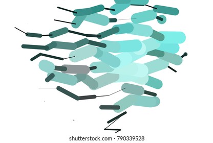 Light BLUE vector texture with colored capsules. Shining colored illustration with rounded stripes. The pattern can be used for websites.
