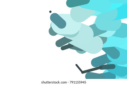 Light BLUE vector texture with colored capsules. Capsules on blurred abstract background with gradient. The pattern can be used as ads, poster, banner for medicine.