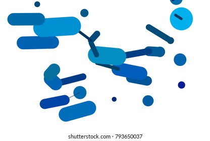 Light BLUE vector texture with colored capsules. Modern geometrical abstract illustration with staves. The pattern can be used for websites.