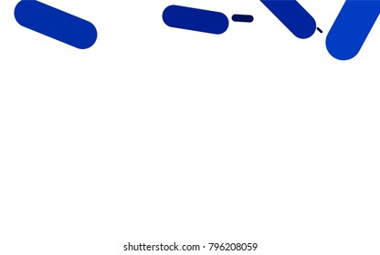 Light BLUE vector texture with colored capsules. Modern geometrical abstract illustration with staves. Best design for your ad, poster, banner.