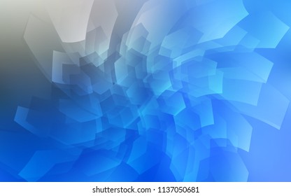 Light BLUE vector texture with colorful hexagons. Design in abstract style with hexagons. Beautiful design for your business advert.