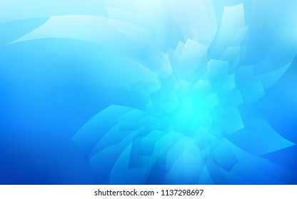 Light BLUE vector texture with colorful hexagons. Glitter abstract illustration in hexagonal style. Pattern for ads, leaflets.