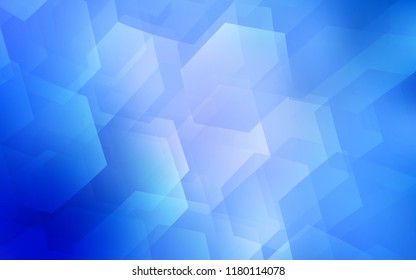 Light BLUE vector texture with colorful hexagons. Design in abstract style with hexagons. Pattern for ads, leaflets.