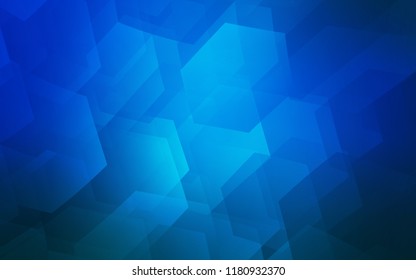 Light BLUE vector texture with colorful hexagons. White background with colorful hexagons. Pattern for ads, leaflets.