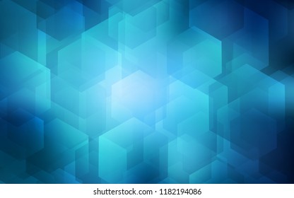 Light BLUE vector texture with colorful hexagons. White background with colorful hexagons. Pattern for ads, leaflets.