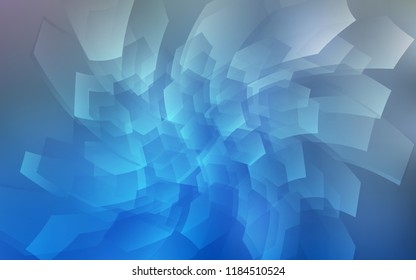 Light BLUE vector texture with colorful hexagons. Illustration with set of colorful hexagons. New template for your brand book.