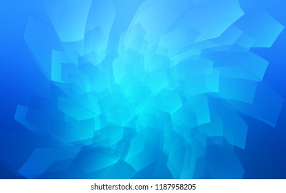 Light BLUE vector texture with colorful hexagons. Design in abstract style with hexagons. Pattern can for your ad, booklets.