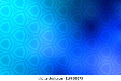 Light BLUE vector texture with colorful hexagons. Design in abstract style with hexagons. New template for your brand book.