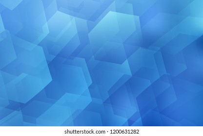 Light BLUE vector texture with colorful hexagons. White background with colorful hexagons. Beautiful design for your business advert.