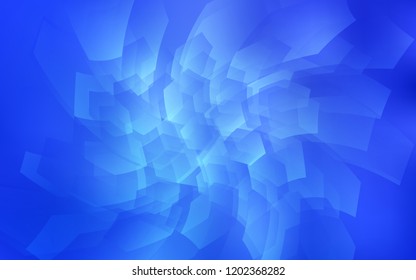 Light BLUE vector texture with colorful hexagons. Design in abstract style with hexagons. Pattern can for your ad, booklets.