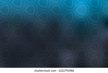 Light BLUE vector texture with colorful hexagons. Design in abstract style with hexagons. Design for your business advert.