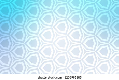 Light BLUE vector texture with colorful hexagons. Design in abstract style with hexagons. Pattern for ads, leaflets.