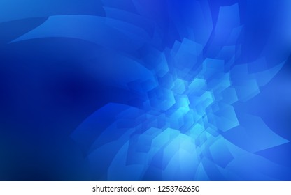 Light BLUE vector texture with colorful hexagons. Glitter abstract illustration in hexagonal style. New template for your brand book.
