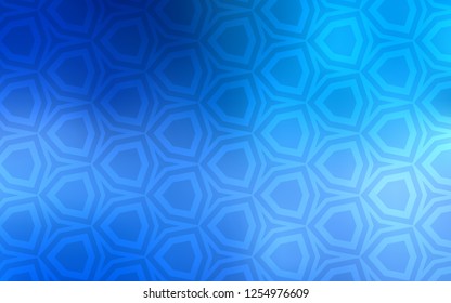 Light BLUE vector texture with colorful hexagons. Blur background with colorful hexagons. Pattern for your ad, booklets.