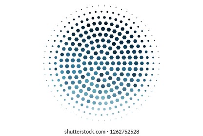 Light BLUE vector texture with colorful hexagons. White background with colorful hexagons. New template for your brand book.
