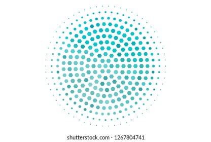 Light BLUE vector texture with colorful hexagons. White background with colorful hexagons. Pattern can for your ad, booklets.