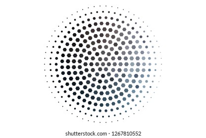 Light BLUE vector texture with colorful hexagons. White background with colorful hexagons. Pattern for ads, leaflets.