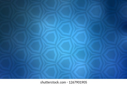 Light BLUE vector texture with colorful hexagons. Blur background with colorful hexagons. Pattern for landing pages.