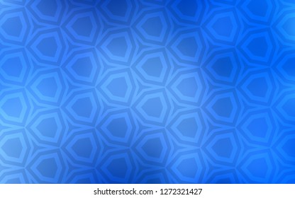 Light BLUE vector texture with colorful hexagons. Design in abstract style with hexagons. Pattern for texture of wallpapers.
