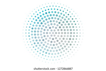 Light BLUE vector texture with colorful hexagons. Illustration with set of colorful hexagons. Pattern can for your ad, booklets.