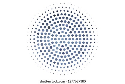 Light BLUE vector texture with colorful hexagons. Illustration with set of colorful hexagons. Pattern can be used for landing pages.